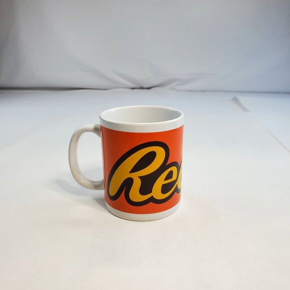 Reese's Other - Reese's Peanut Butter Coffee Tea Mug Cup Ceramic White Orange